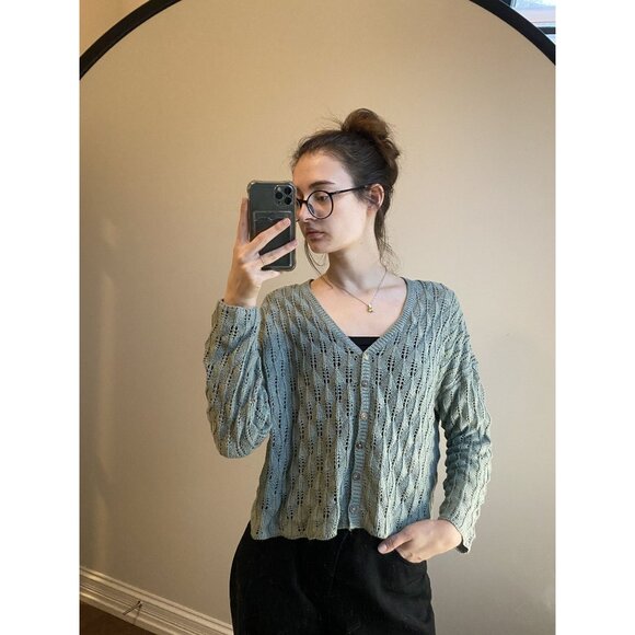 Sage Green WIshlistCardigan M/L - Picture 1 of 7